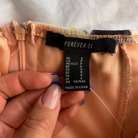 Forever21 Sexy Short Marble One Shoulder Ruched Dress, Size S, Color multiple - Picture 3 of 3